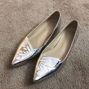 Butterfly silver flats